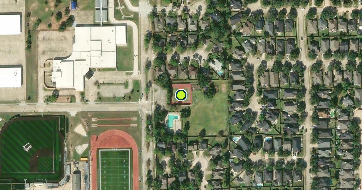 Satellite view of Harris County Pickleball Courts