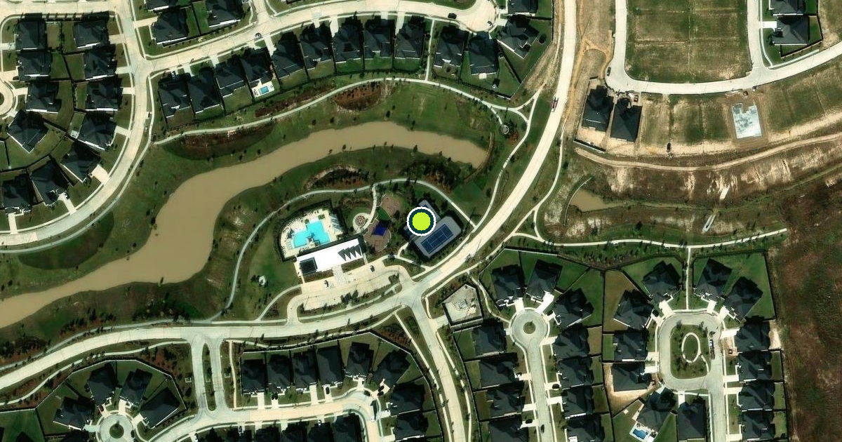 Satellite view of Harris County Pickleball Courts
