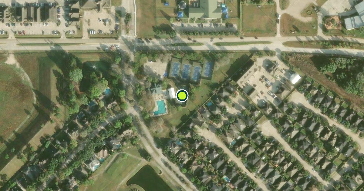 Satellite view of Harris County Pickleball Courts