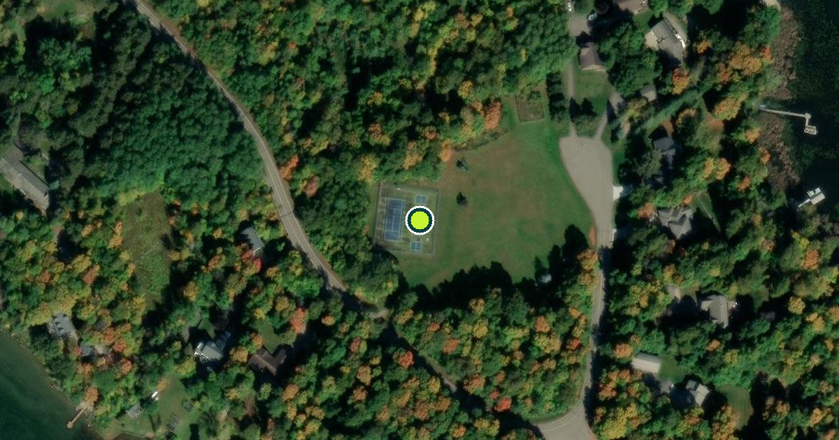 Satellite view of Harris Township Pickleball Courts