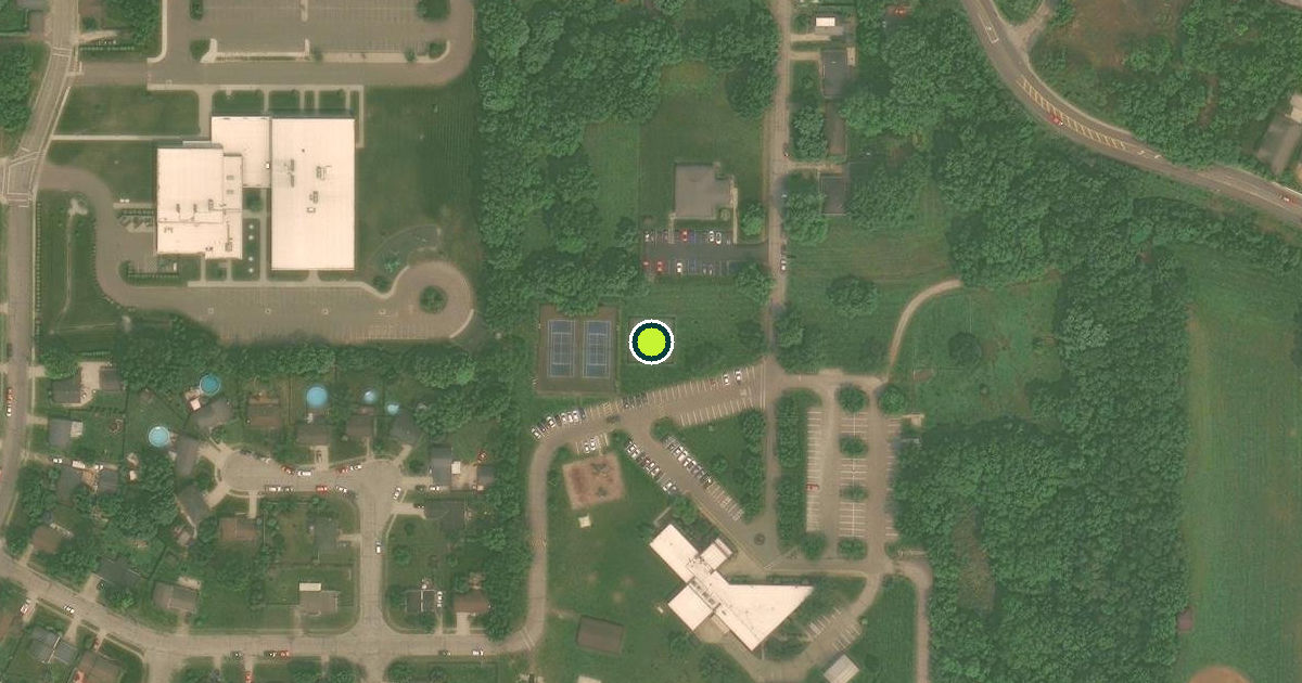 Satellite view of Harrison Pickleball Courts