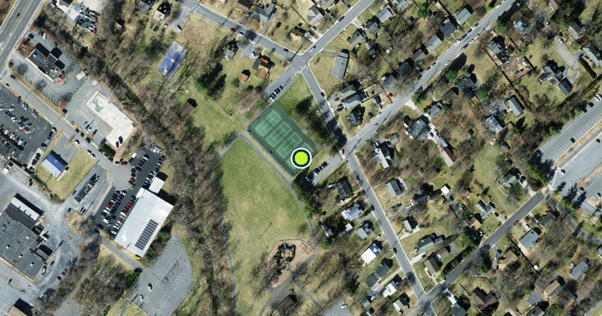 Satellite view of Harrisonburg Pickleball Courts