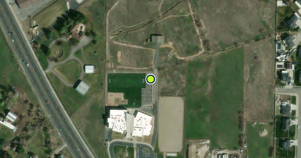 Satellite view of Harrisville Pickleball Courts