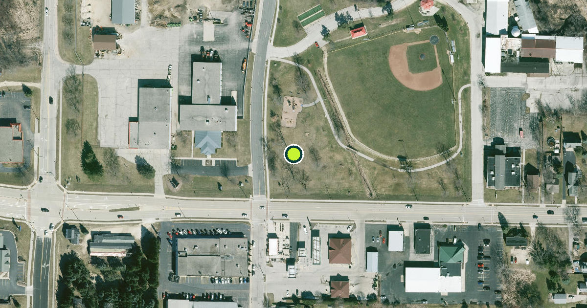 Satellite view of Hartford Pickleball Courts