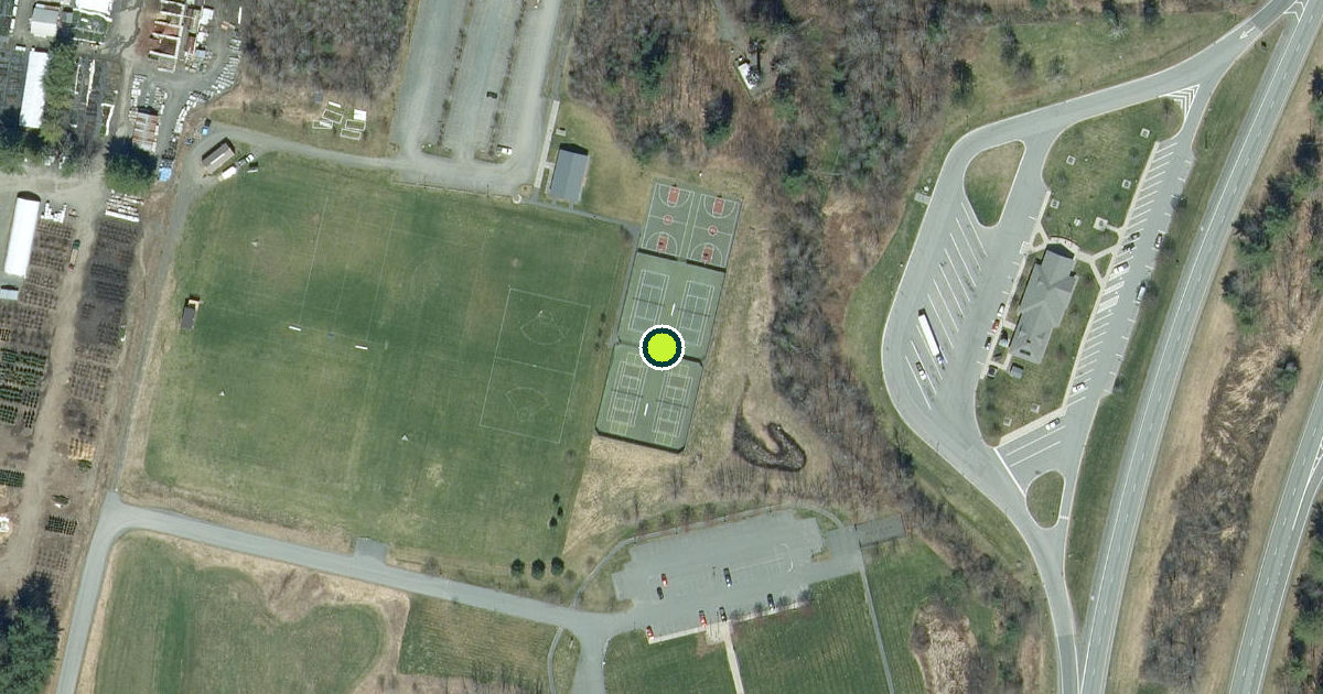 Satellite view of Hartford Pickleball Courts