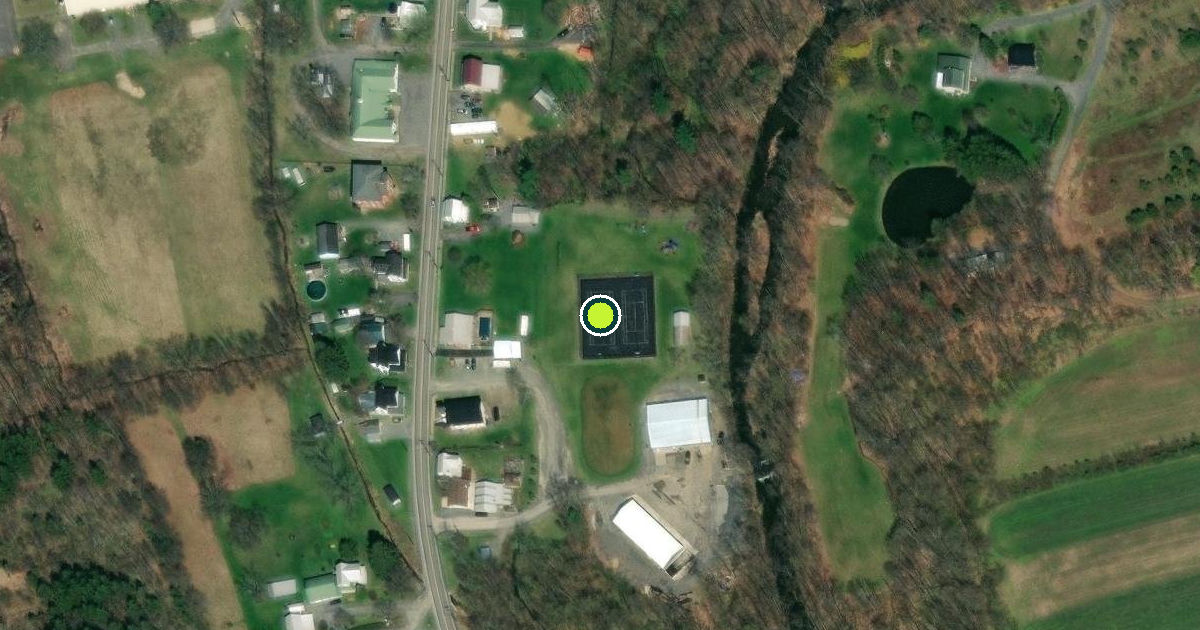 Satellite view of Hartley Township Pickleball Courts