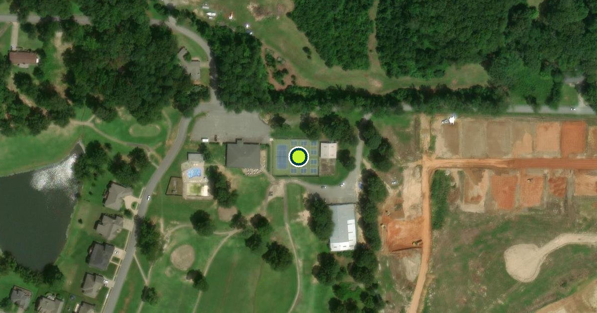 Satellite view of Haskell Pickleball Courts