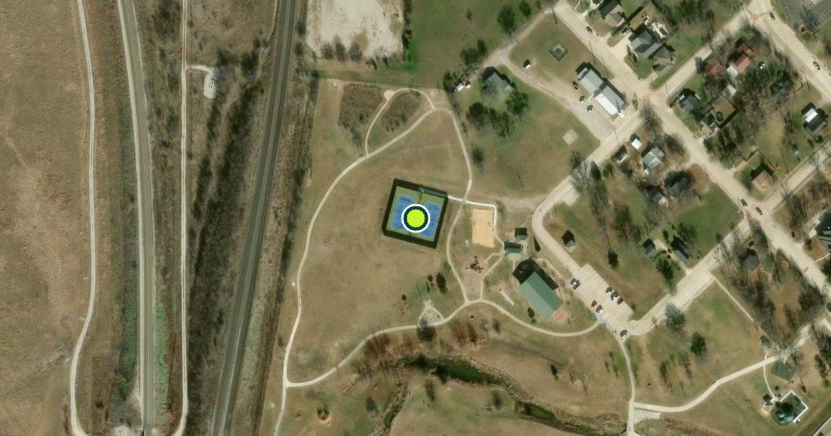 Satellite view of Haslet Pickleball Courts