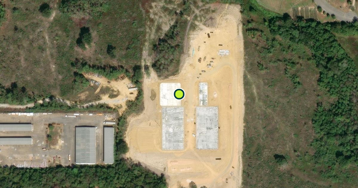 Satellite view of Hattiesburg Pickleball Courts