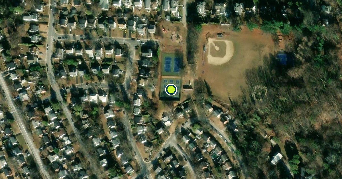 Satellite view of Haverford Township Pickleball Courts