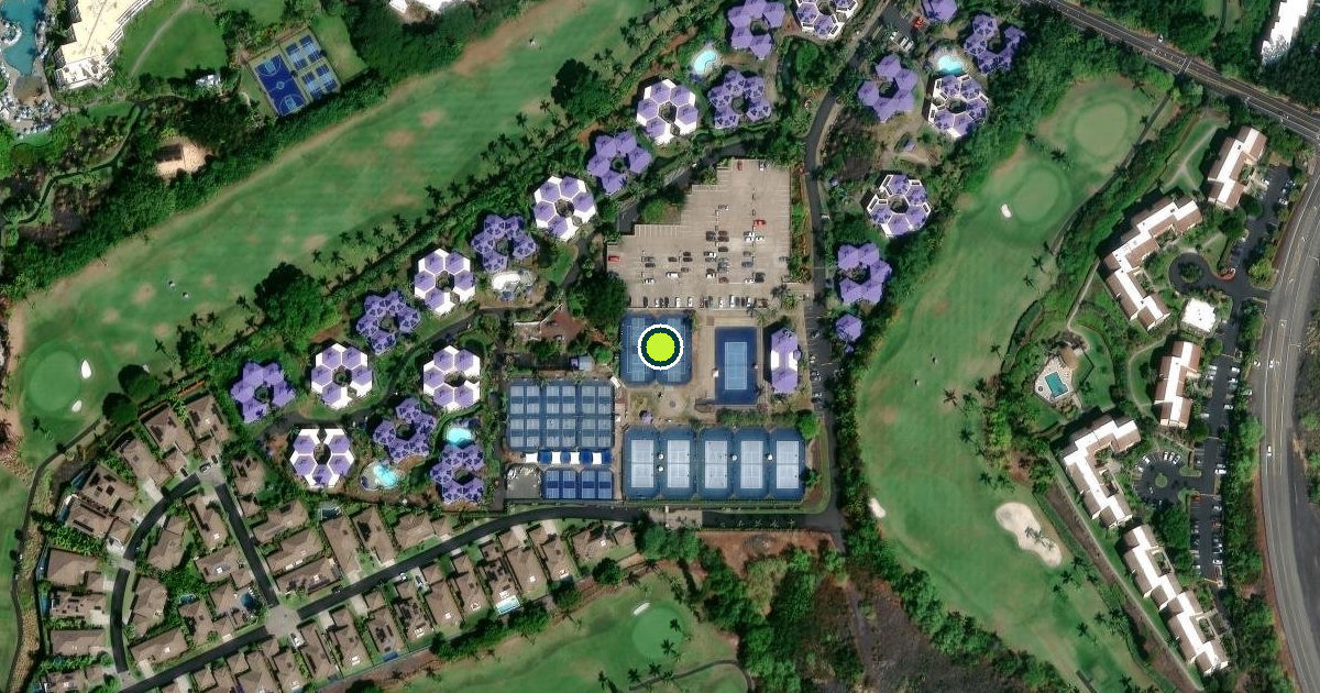 Satellite view of Hawaiʻi County Pickleball Courts