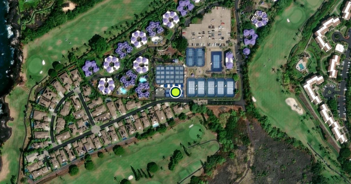 Satellite view of Hawaiʻi County Pickleball Courts