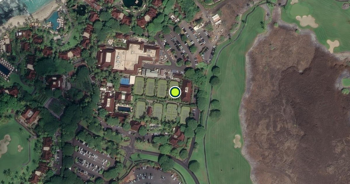 Satellite view of Hawaiʻi County Pickleball Courts