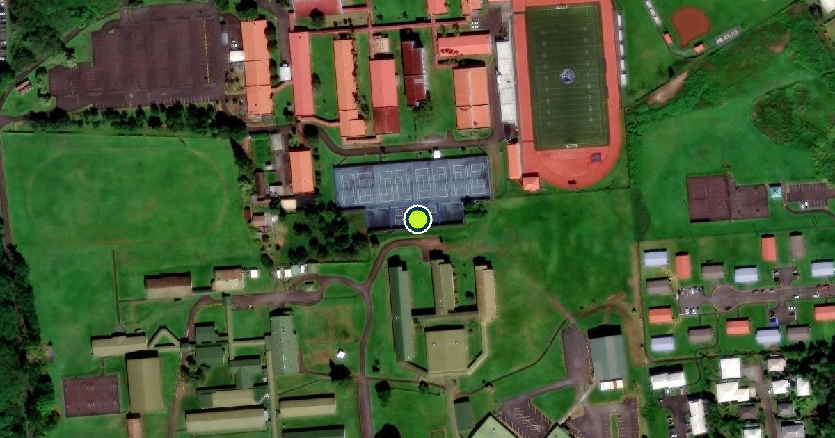 Satellite view of Hawaiʻi County Pickleball Courts