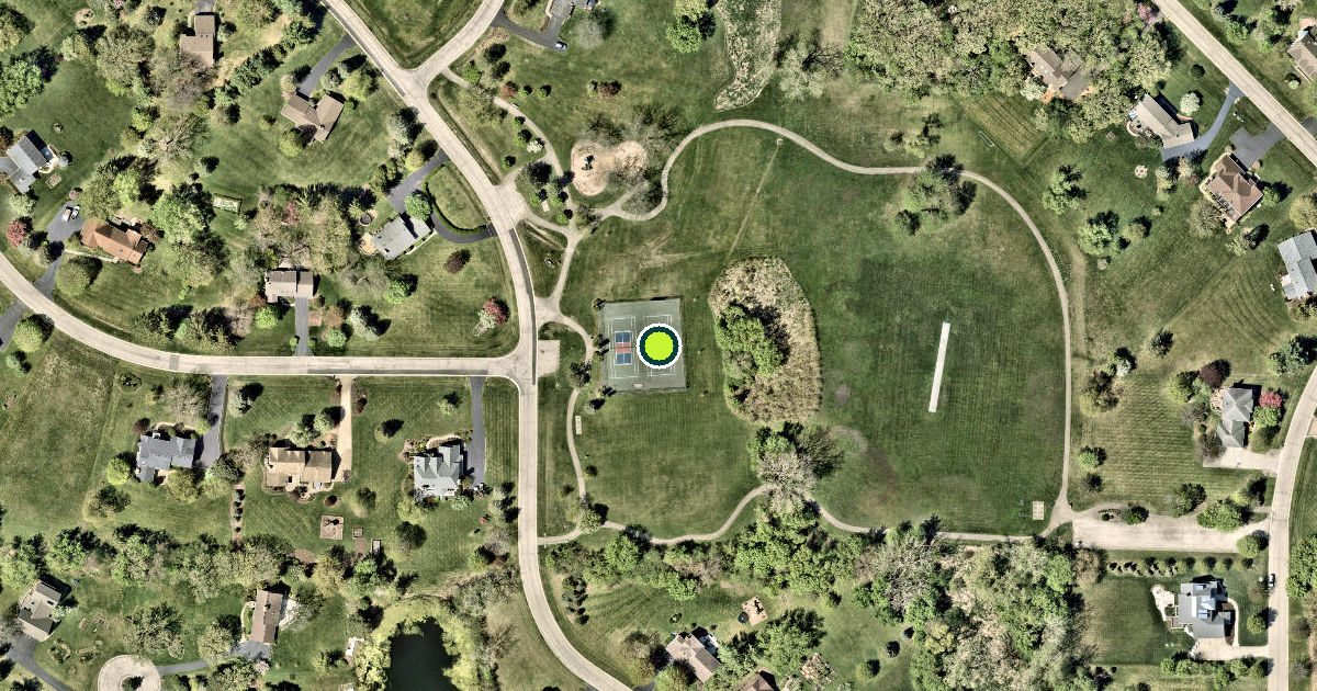 Satellite view of Hawthorn Woods Pickleball Courts