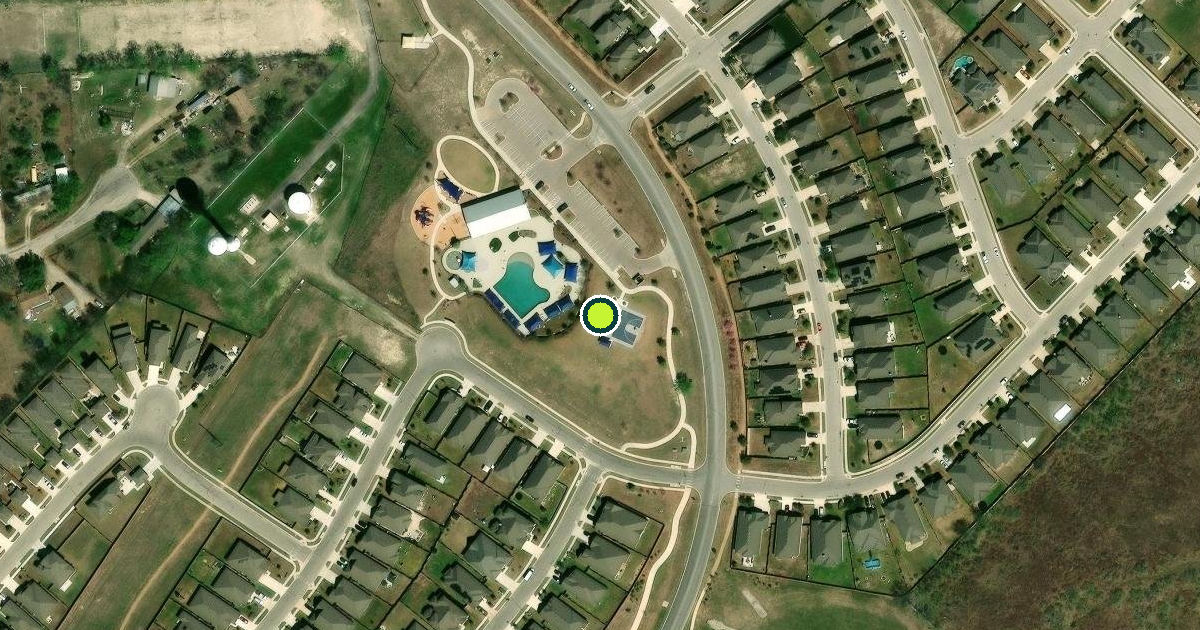 Satellite view of Hays County Pickleball Courts