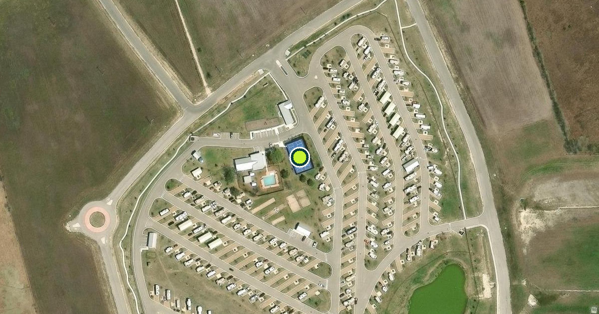 Satellite view of Hays County Pickleball Courts