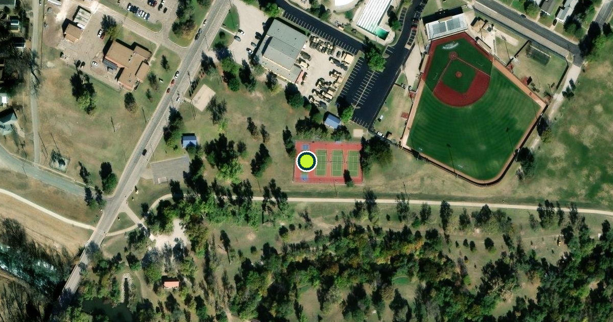 Satellite view of Hays Pickleball Courts