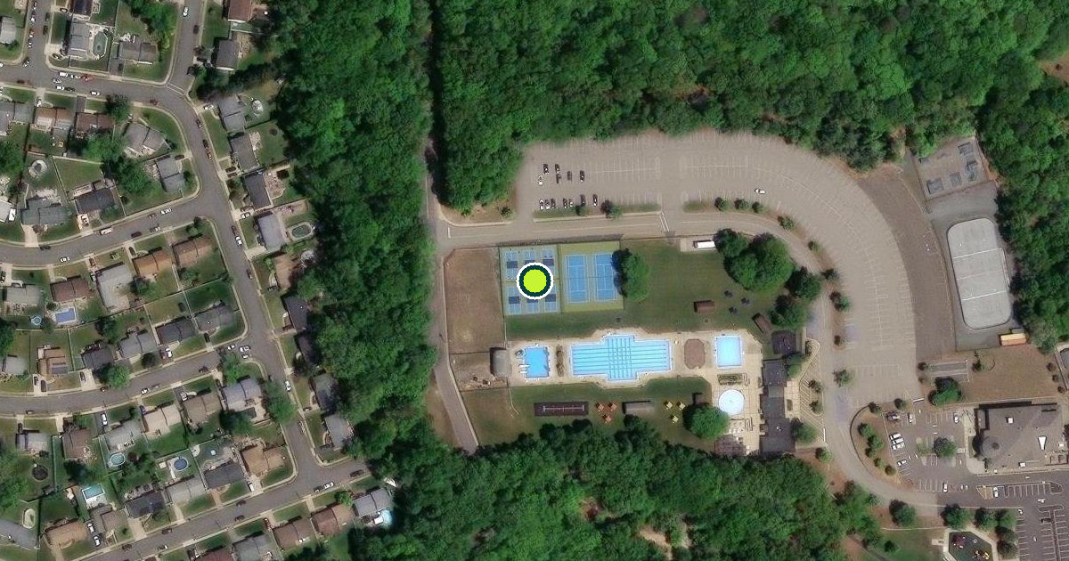Satellite view of Hazlet Township Pickleball Courts