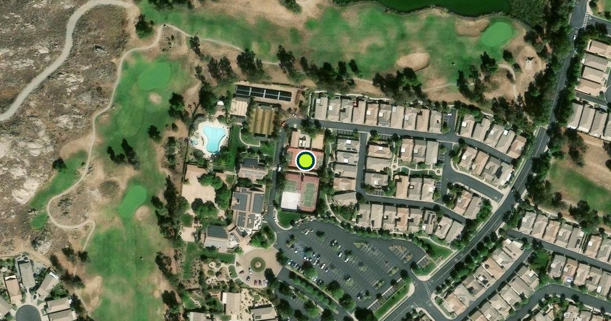 Satellite view of Hemet Pickleball Courts