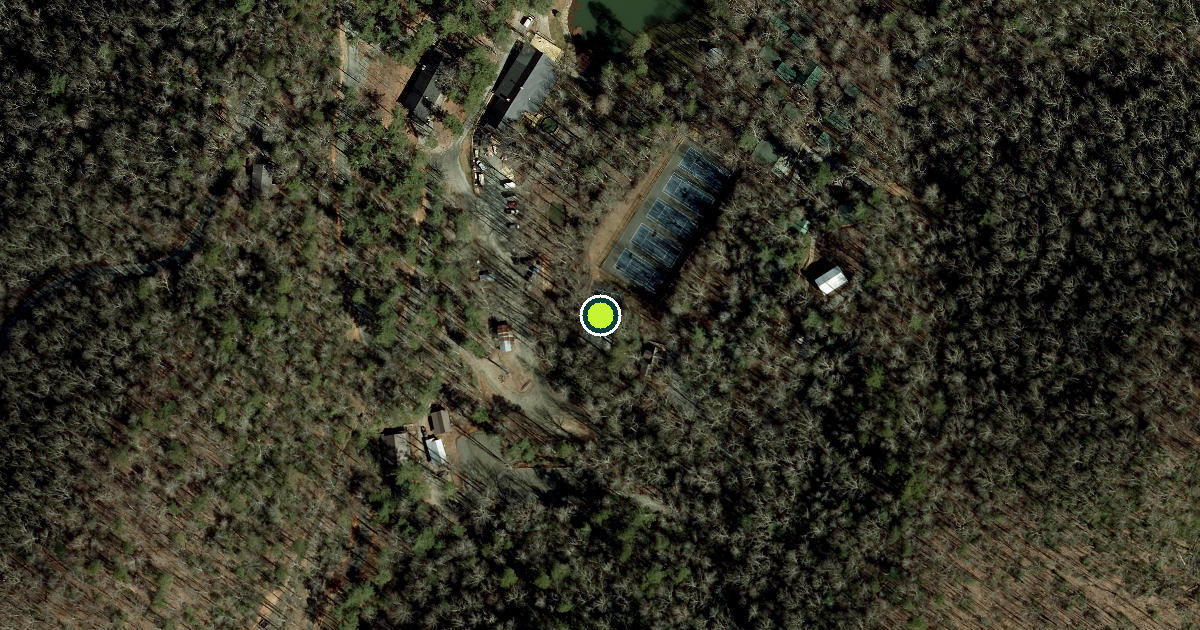 Satellite view of Henderson County Pickleball Courts