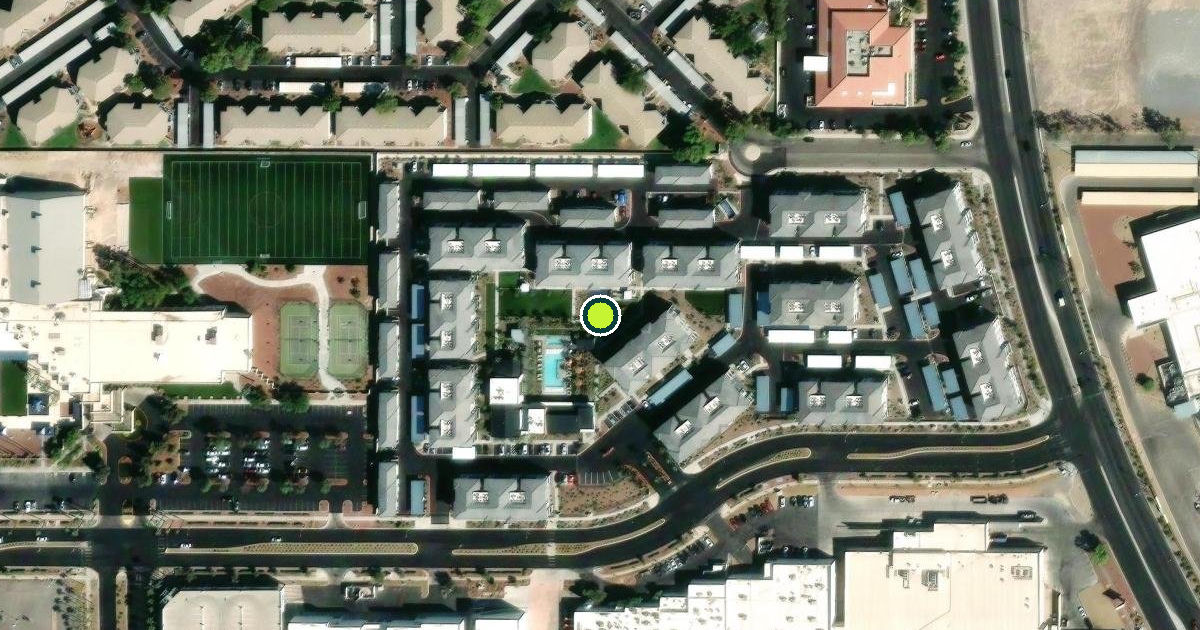 Satellite view of Henderson Pickleball Courts