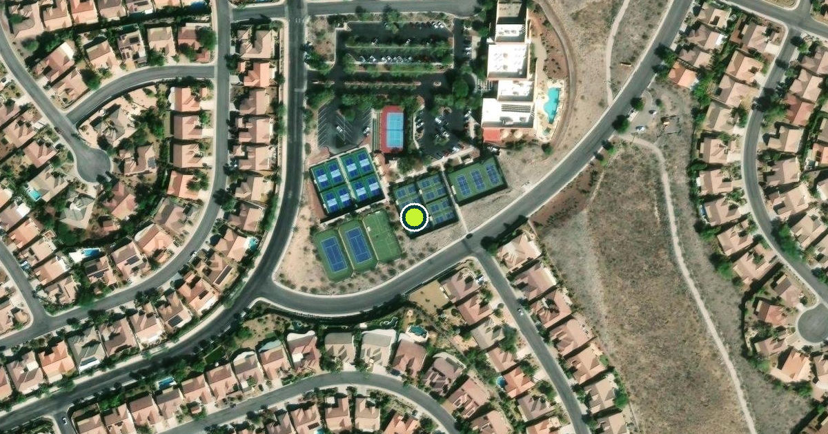 Satellite view of Henderson Pickleball Courts