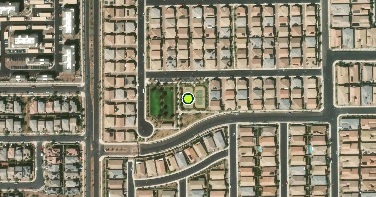 Satellite view of Henderson Pickleball Courts