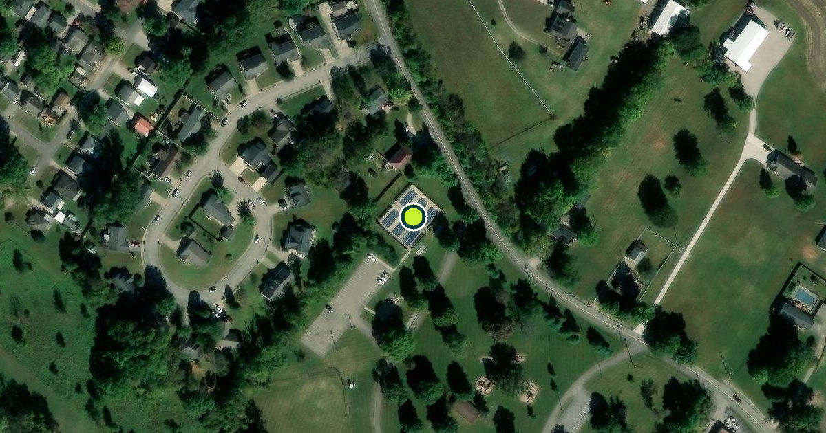 Satellite view of Henderson Pickleball Courts