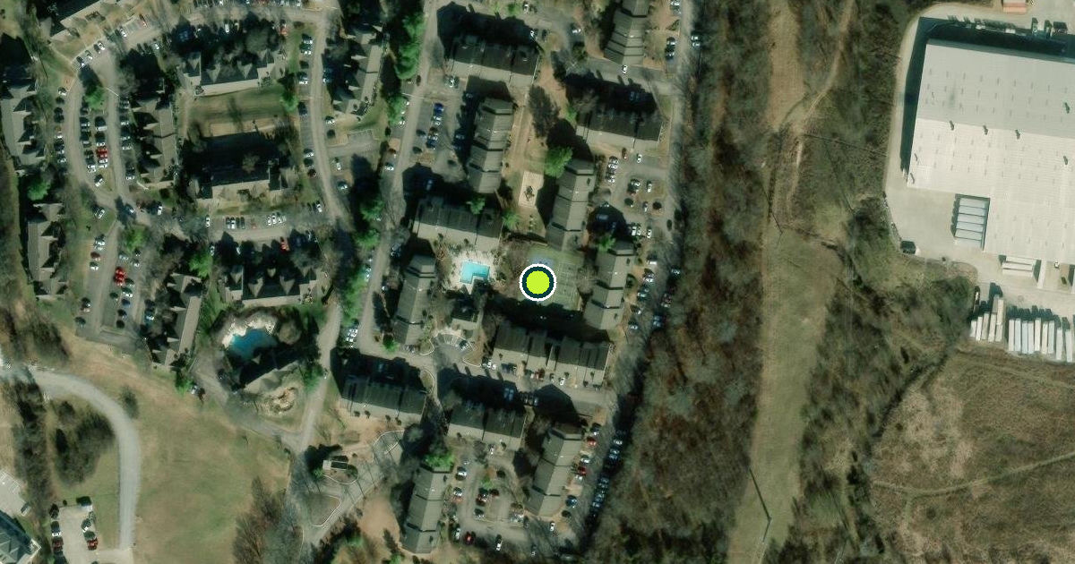 Satellite view of Hendersonville Pickleball Courts