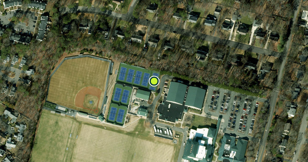 Satellite view of Henrico County Pickleball Courts