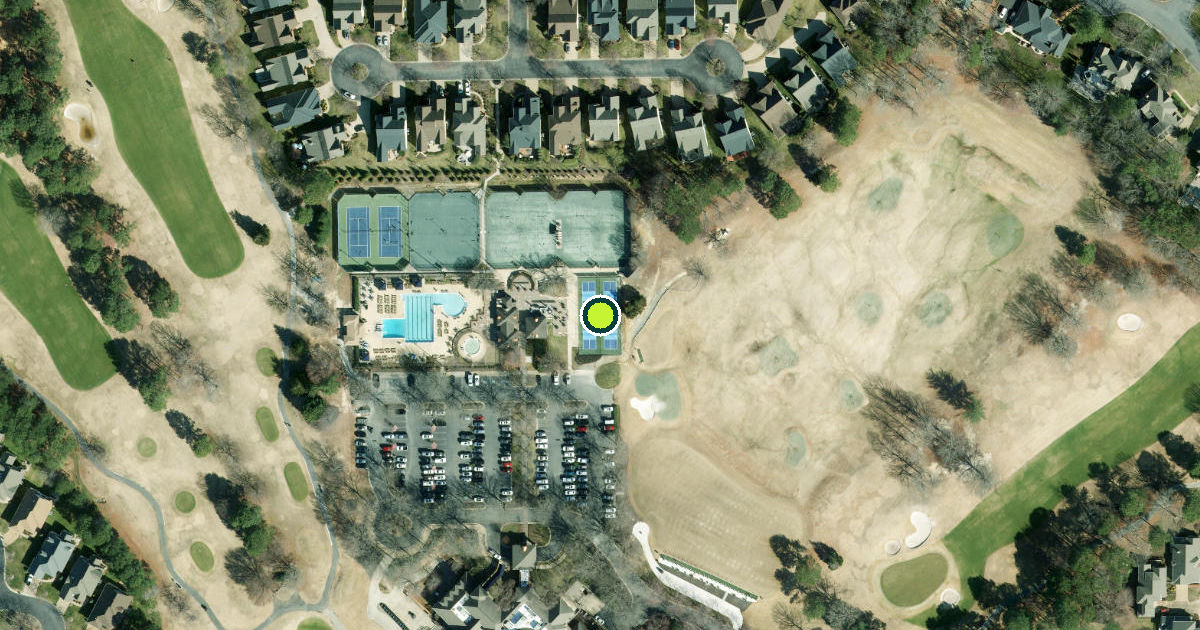 Satellite view of Henrico County Pickleball Courts