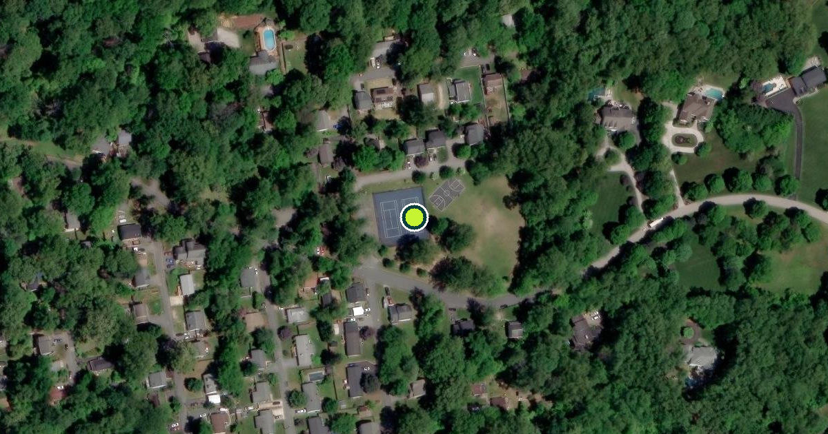 Satellite view of Herald Harbor Park Pickleball Courts