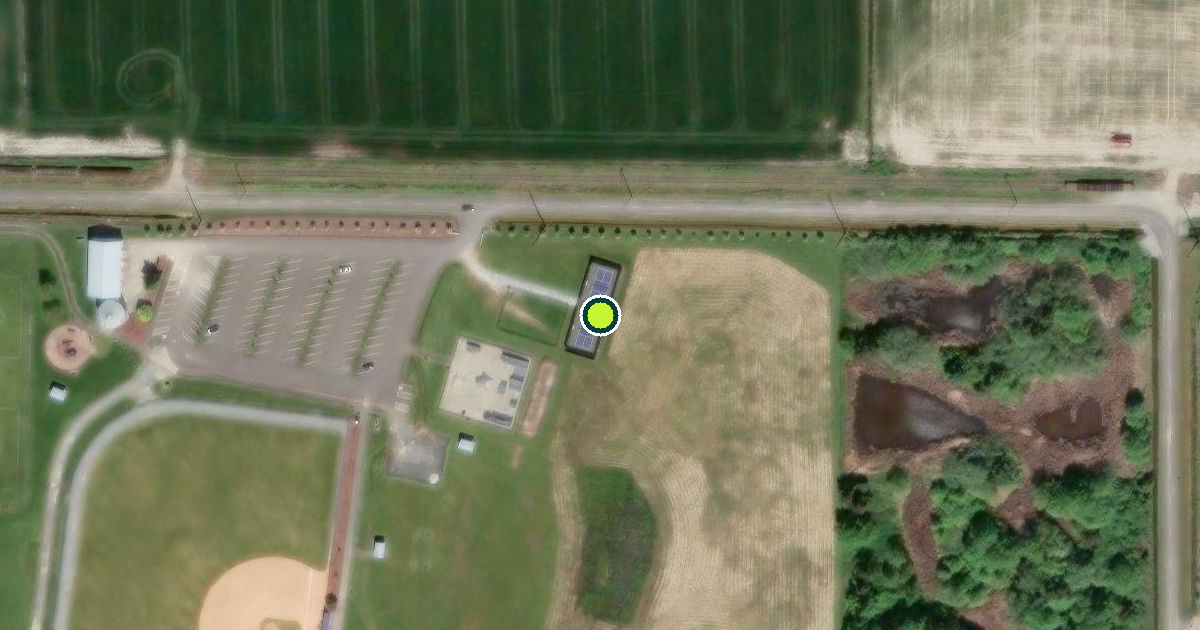 Satellite view of Heritage Park Pickleball Court