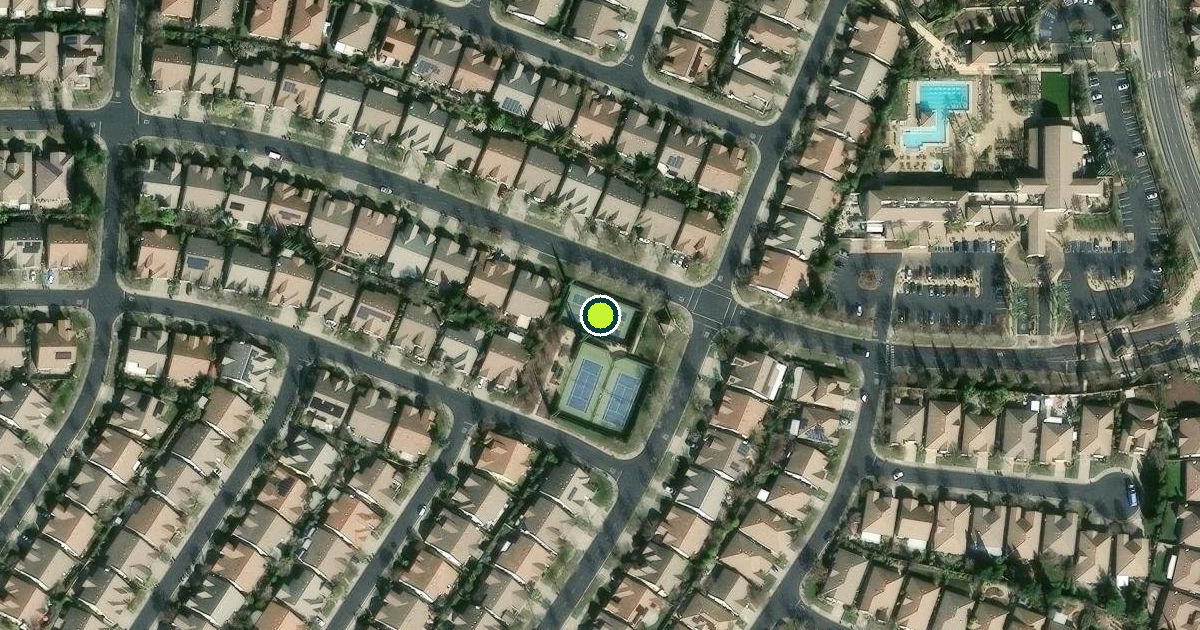Satellite view of Heritage Pickleball Court