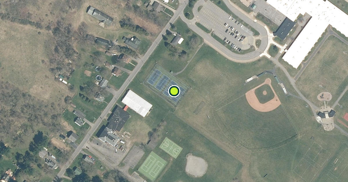Satellite view of Herkimer County Pickleball Courts