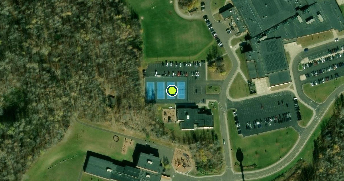 Satellite view of Hermantown Pickleball Courts