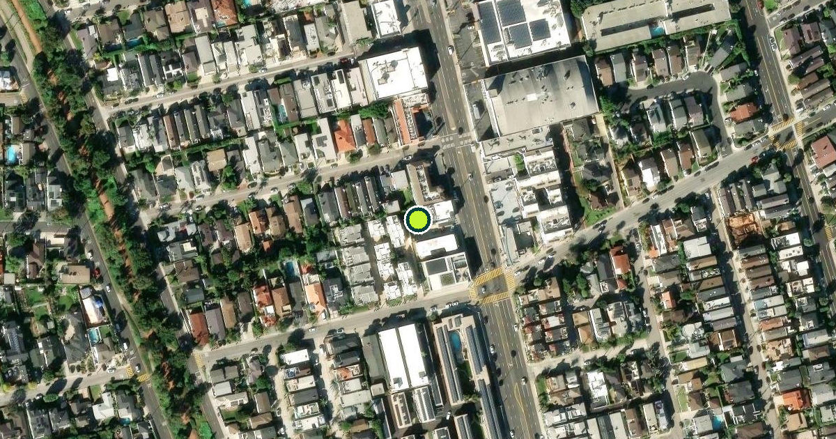 Satellite view of Hermosa Beach Pickleball Courts