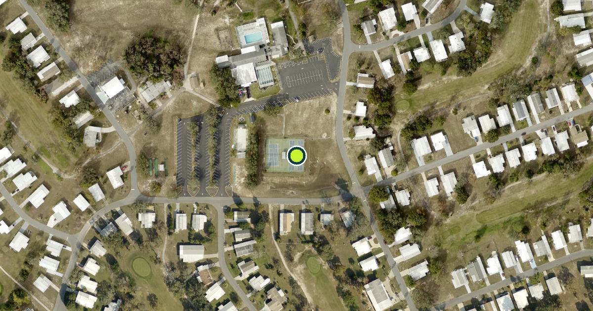 Satellite view of Hernando County Pickleball Courts