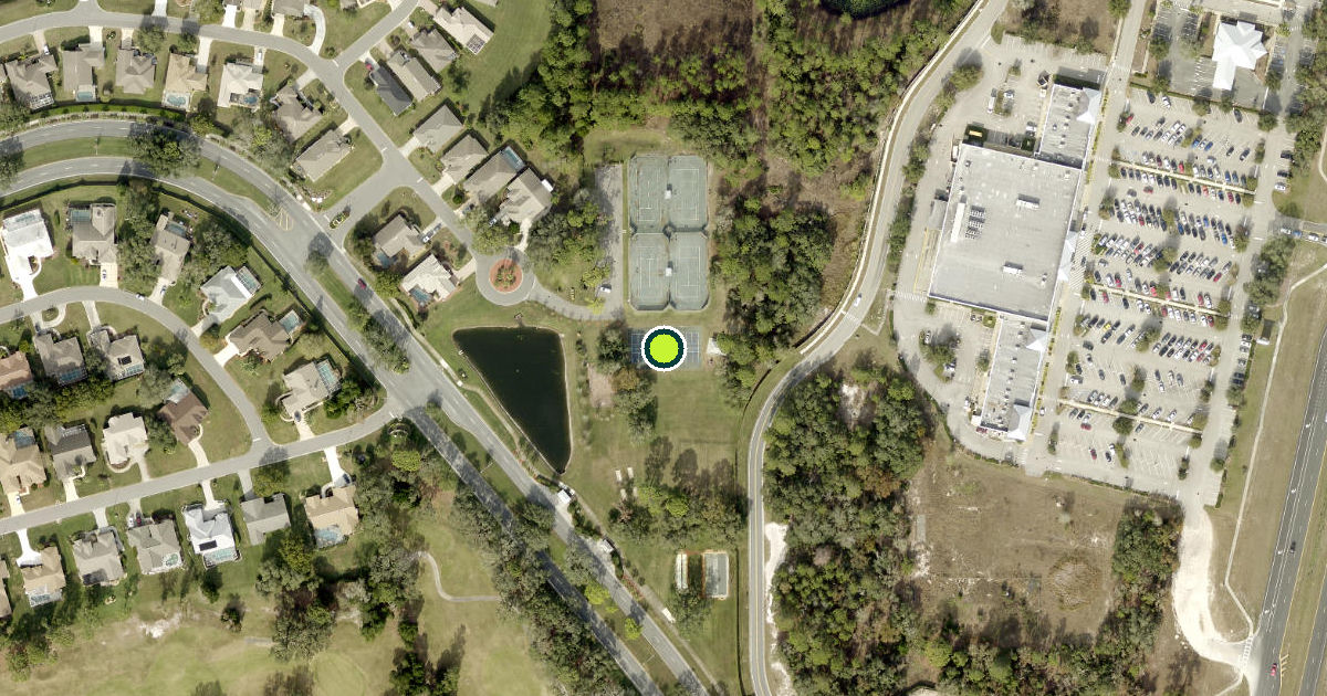 Satellite view of Hernando County Pickleball Courts