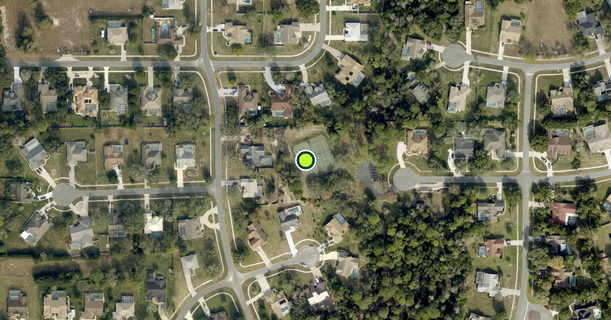 Satellite view of Hernando County Pickleball Courts