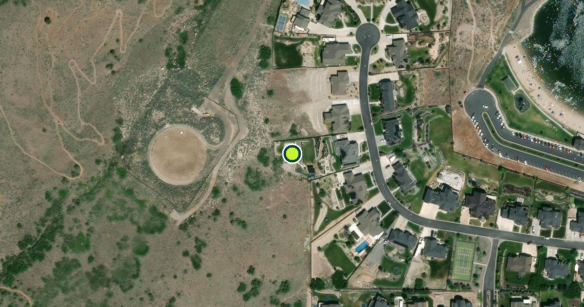 Satellite view of Herriman Pickleball Courts