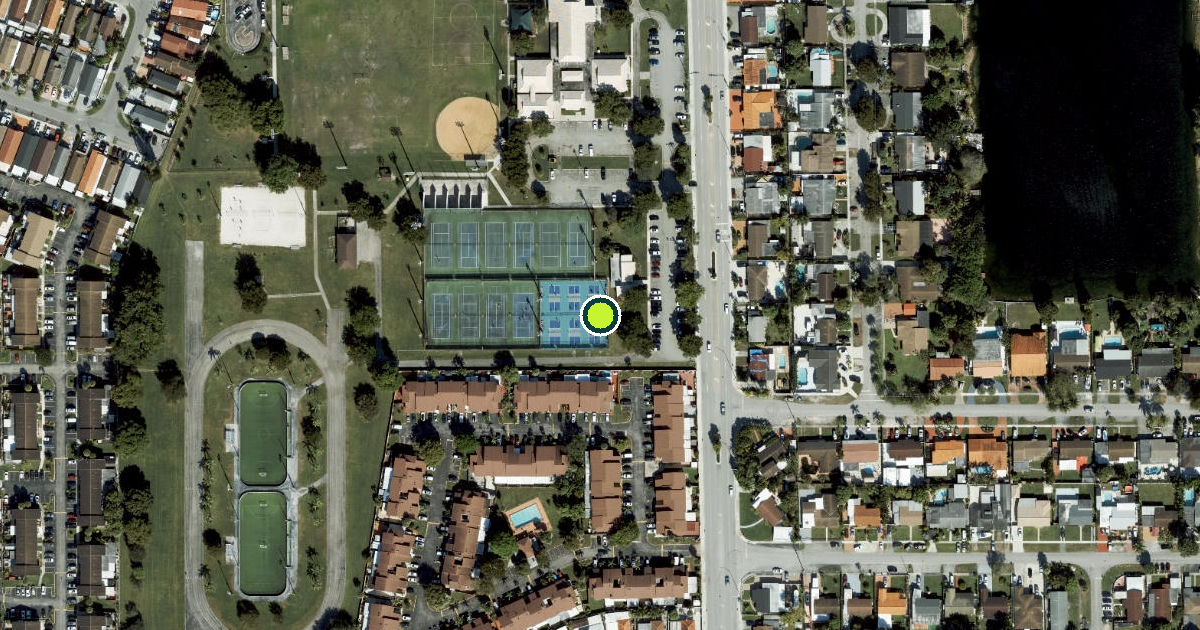 Satellite view of Hialeah Pickleball Courts