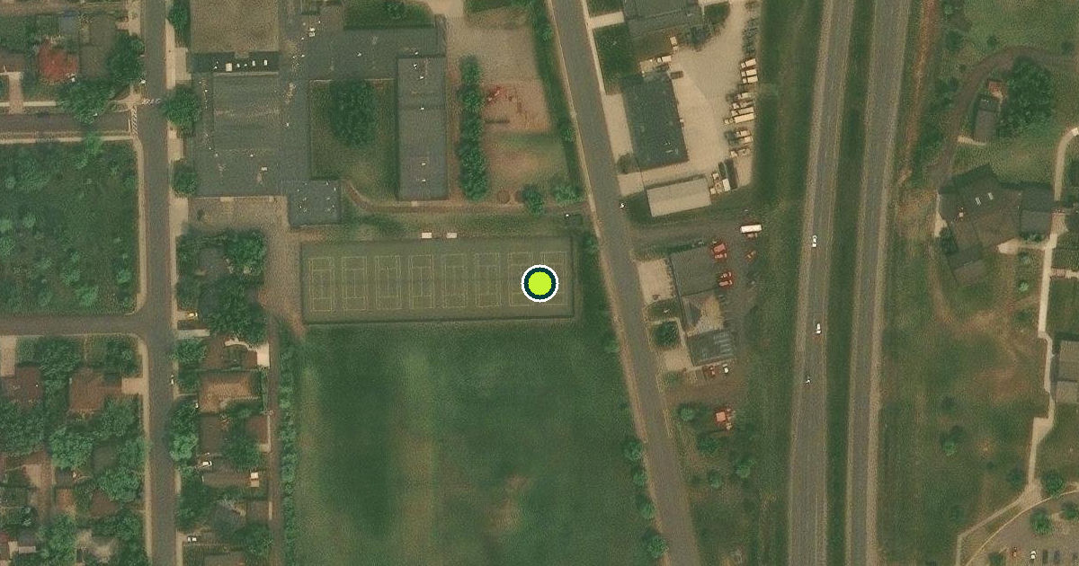 Satellite view of Hibbing Pickleball Courts