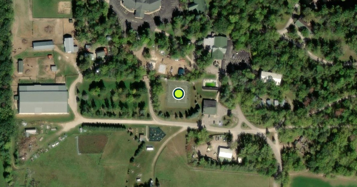 Satellite view of High Forest Township Pickleball Courts