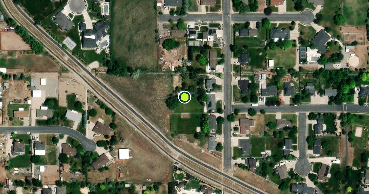 Satellite view of Highland Pickleball Courts