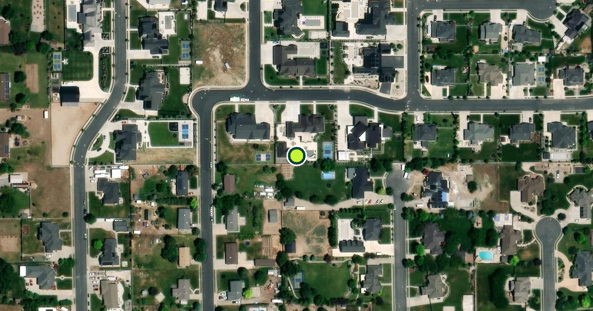 Satellite view of Highland Pickleball Courts