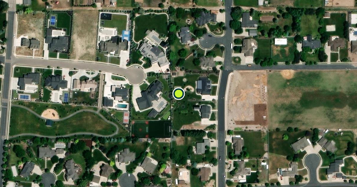 Satellite view of Highland Pickleball Courts