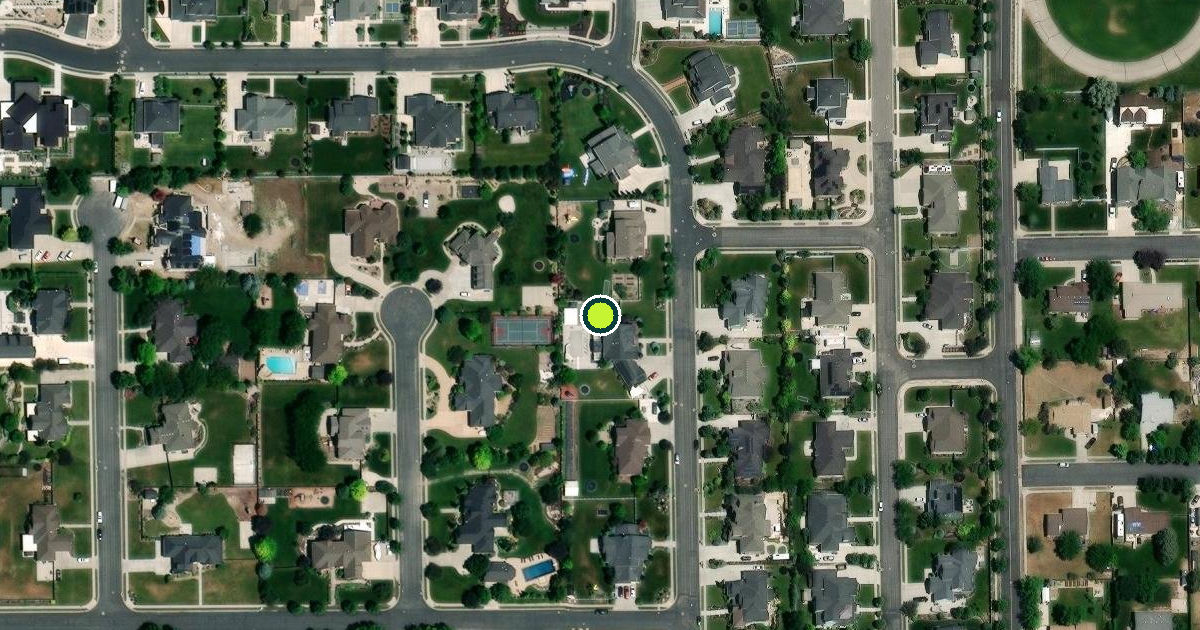 Satellite view of Highland Pickleball Courts