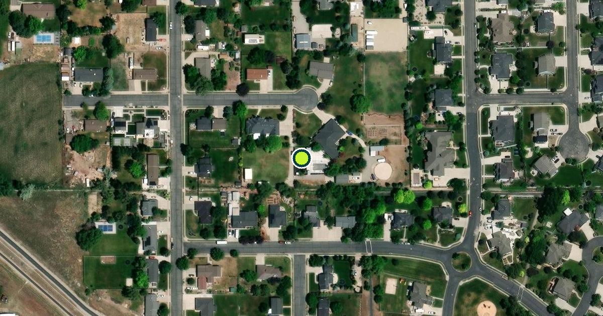 Satellite view of Highland Pickleball Courts